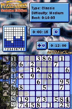 Ultimate Puzzle Games - Sudoku Edition (USA) screen shot game playing